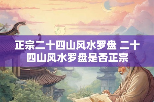 正宗二十四山风水罗盘 二十四山风水罗盘是否正宗