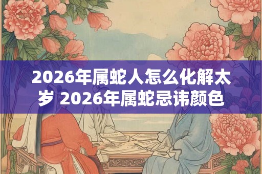 2026年属蛇人怎么化解太岁 2026年属蛇忌讳颜色