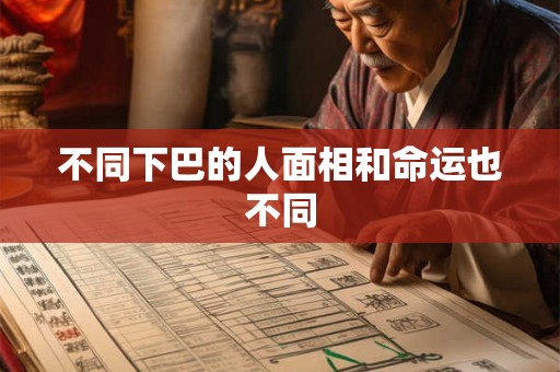 不同下巴的人面相和命运也不同