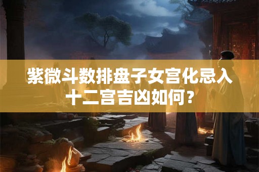 紫微斗数排盘子女宫化忌入十二宫吉凶如何？