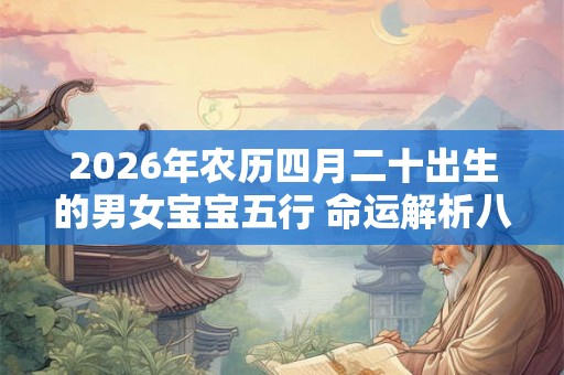 2026年农历四月二十出生的男女宝宝五行 命运解析八字起名