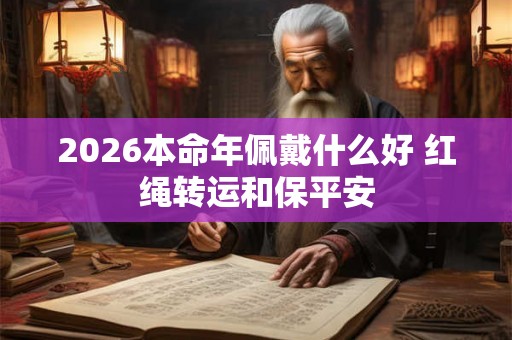 2026本命年佩戴什么好 红绳转运和保平安