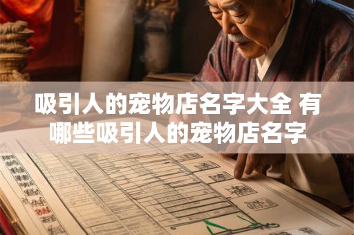 吸引人的宠物店名字大全 有哪些吸引人的宠物店名字