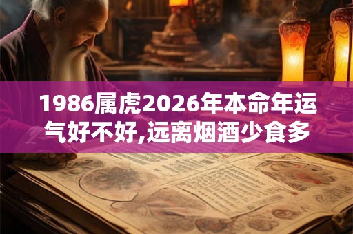 1986属虎2026年本命年运气好不好,远离烟酒少食多餐