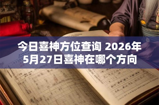今日喜神方位查询 2026年5月27日喜神在哪个方向