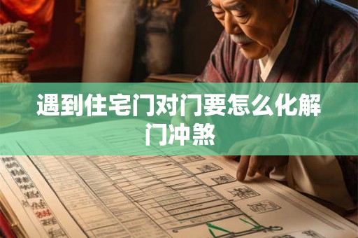 遇到住宅门对门要怎么化解门冲煞