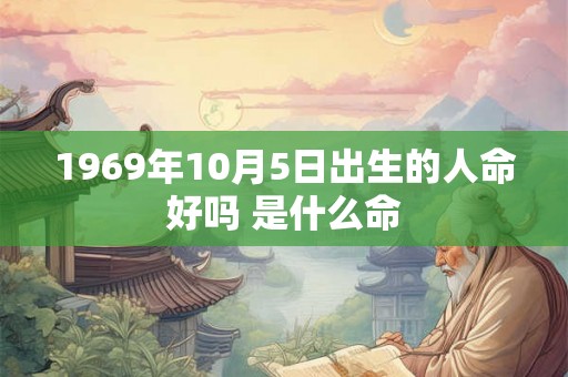 1969年10月5日出生的人命好吗 是什么命