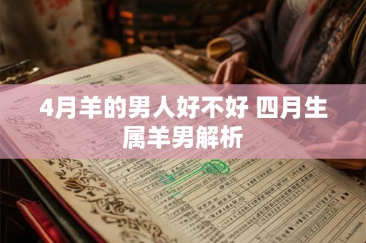 4月羊的男人好不好 四月生属羊男解析 4月羊的男人好不好 四月生属羊男解析