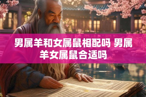 男属羊和女属鼠相配吗 男属羊女属鼠合适吗 男属羊和女属鼠相配吗 男属羊女属鼠合适吗
