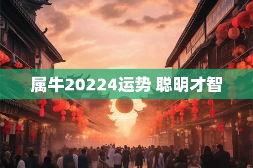 属牛20224运势 聪明才智 属牛20224运势 聪明才智