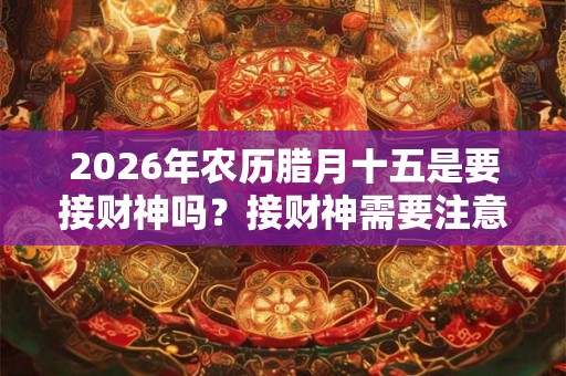 2026年农历腊月十五是要接财神吗？接财神需要注意什么？