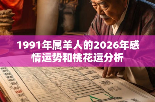 1991年属羊人的2026年感情运势和桃花运分析