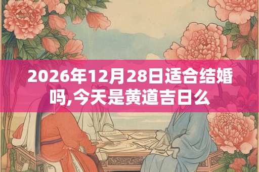 2026年12月28日适合结婚吗,今天是黄道吉日么