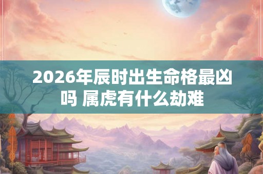 2026年辰时出生命格最凶吗 属虎有什么劫难
