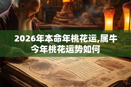 2026年本命年桃花运,属牛今年桃花运势如何