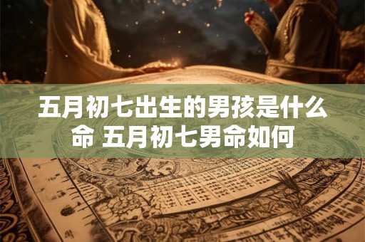五月初七出生的男孩是什么命 五月初七男命如何