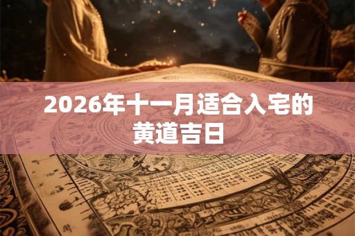 2026年十一月适合入宅的黄道吉日 2026年十一月适合入宅的黄道吉日