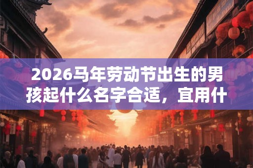 2026马年劳动节出生的男孩起什么名字合适,宜用什么字 2026马年劳动节出生的男孩起什么名字合适,宜用什么字