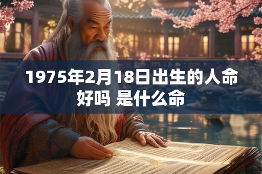 1975年2月18日出生的人命好吗 是什么命 1975年2月18日出生的人命好吗 是什么命