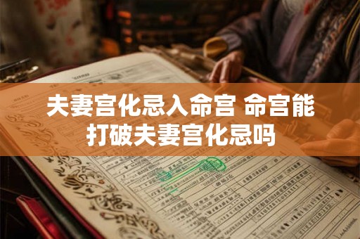 夫妻宫化忌入命宫 命宫能打破夫妻宫化忌吗 夫妻宫化忌入命宫 命宫能打破夫妻宫化忌吗