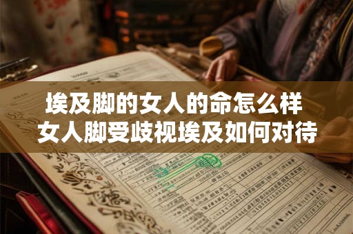 埃及脚的女人的命怎么样 女人脚受歧视埃及如何对待