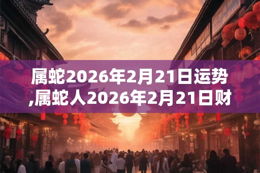 属蛇2026年2月21日运势,属蛇人2026年2月21日财运,生肖蛇2026年2月21日运势