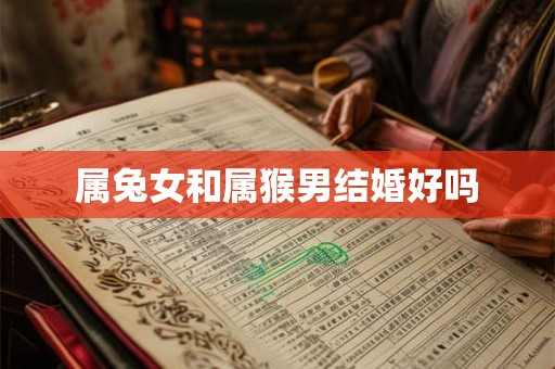 属兔女和属猴男结婚好吗