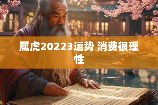 属虎20223运势 消费很理性