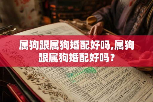 属狗跟属狗婚配好吗,属狗跟属狗婚配好吗? 属狗跟属狗婚配好吗,属狗跟属狗婚配好吗?