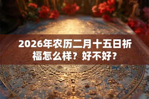 2026年农历二月十五日祈福怎么样？好不好？