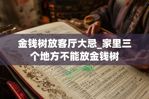金钱树放客厅大忌_家里三个地方不能放金钱树