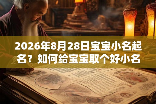 2026年8月28日宝宝小名起名？如何给宝宝取个好小名？