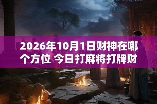 2026年10月1日财神在哪个方位 今日打麻将打牌财运方位