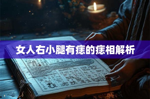 女人右小腿有痣的痣相解析