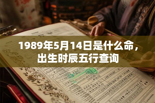 1989年5月14日是什么命，出生时辰五行查询