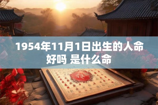1954年11月1日出生的人命好吗 是什么命