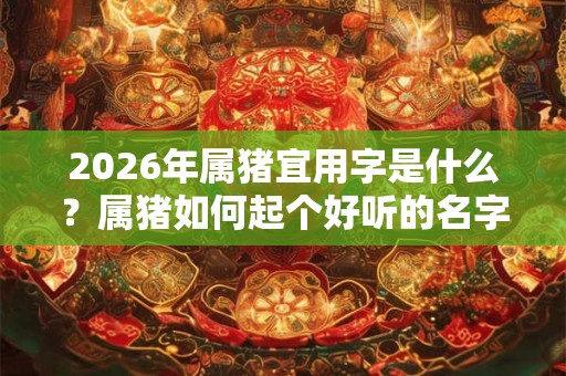 2026年属猪宜用字是什么？属猪如何起个好听的名字？