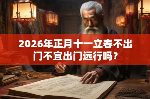 2026年正月十一立春不出门不宜出门远行吗？