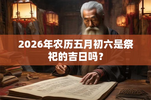 2026年农历五月初六是祭祀的吉日吗? 2026年农历五月初六是祭祀的吉日吗?