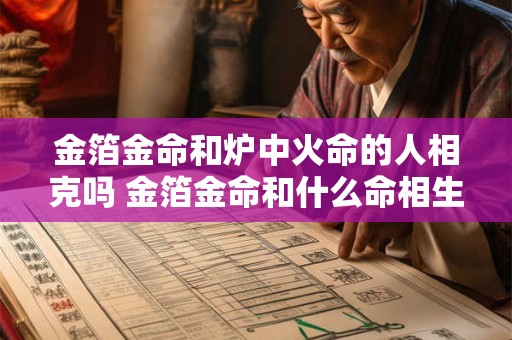 金箔金命和炉中火命的人相克吗 金箔金命和什么命相生