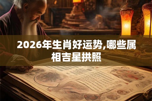 2026年生肖好运势,哪些属相吉星拱照