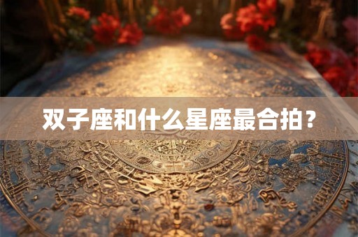 双子座和什么星座最合拍？