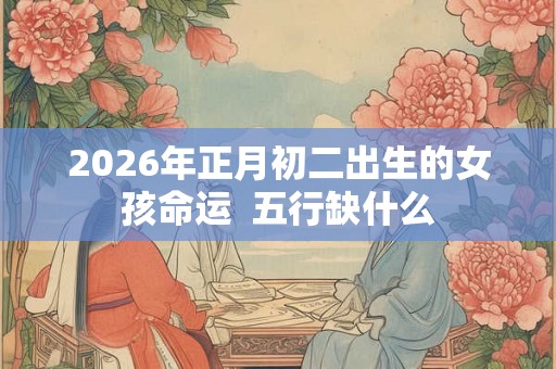 2026年正月初二出生的女孩命运  五行缺什么