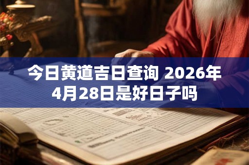 今日黄道吉日查询 2026年4月28日是好日子吗 今日黄道吉日查询 2026年4月28日是好日子吗