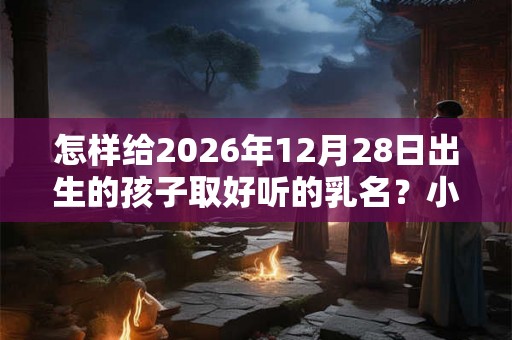 怎样给2026年12月28日出生的孩子取好听的乳名？小名大全