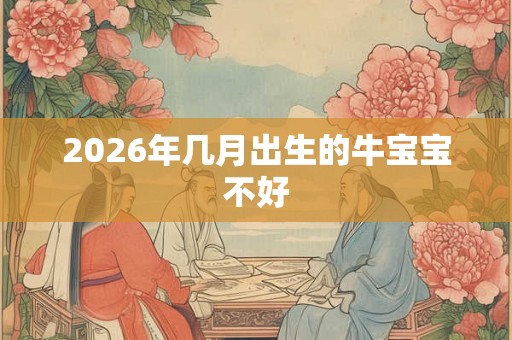 2026年几月出生的牛宝宝不好