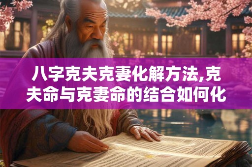 八字克夫克妻化解方法,克夫命与克妻命的结合如何化解