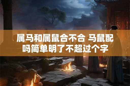 属马和属鼠合不合 马鼠配吗简单明了不超过个字