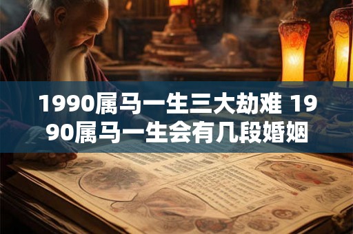 1990属马一生三大劫难 1990属马一生会有几段婚姻