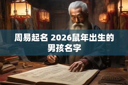 周易起名 2026鼠年出生的男孩名字 周易起名 2026鼠年出生的男孩名字